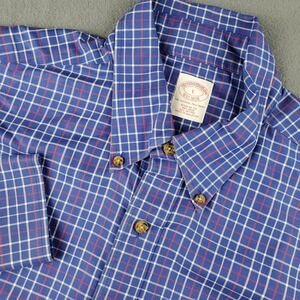 Brooks Brothers Regular Fit Non-Iron Plaid Button Down Shirt L
